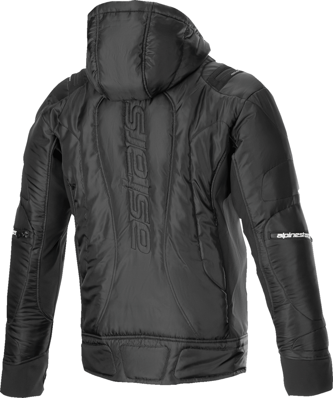 Alpinestars Mohobbs WP motorcycle jacket in black, 2XL, featuring a modern streetwear design with a packable rain cover.