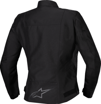 Alpinestars Stella T-SPS v2 WP motorcycle jacket in black, 2XL, with protective armor and waterproof design for riding.
