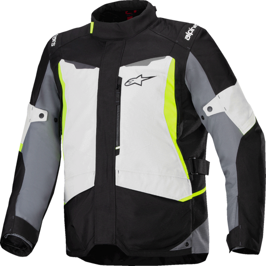ALPINESTARS, Alpinestars ST-1 WP Waterproof Motorcycle Jacket - Ice Gray/Black/Yellow Fluo, 4XL