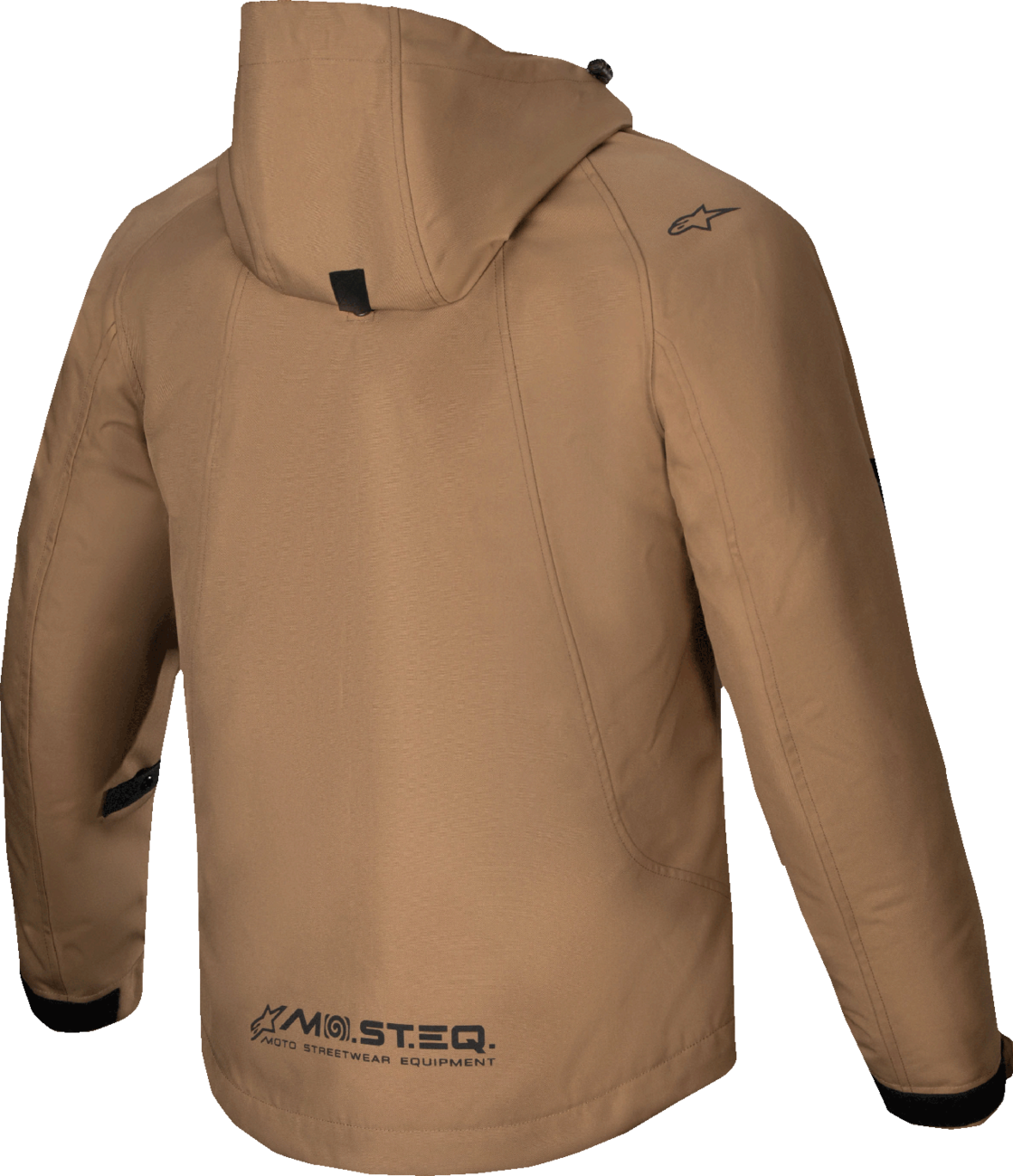 Alpinestars Morush WP waterproof motorcycle jacket in utility brown, size 4XL, with visible waterproof material and rugged design.