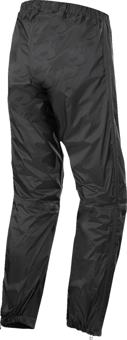 Alpinestars Hurricane V2 waterproof rain pants for motorcycling, medium size, made of polyurethane, designed for rain protection.