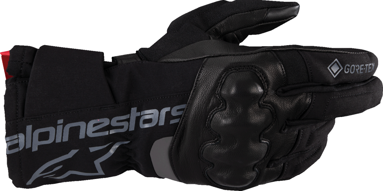 Alpinestars WT-4 Gore-Tex® gloves in black, 3XL, featuring waterproof material and reinforced palms for all-weather touring.