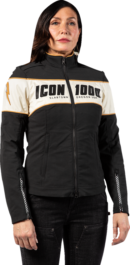 ICON, ICON Women's Hella 4™ Motorcycle Jacket - Black, Part No. 2822-1678