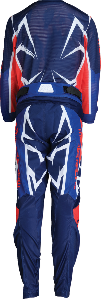 Moose Offroad Youth Agroid Mesh Jersey - Red/White/Blue, Medium (Part #2912-2525)