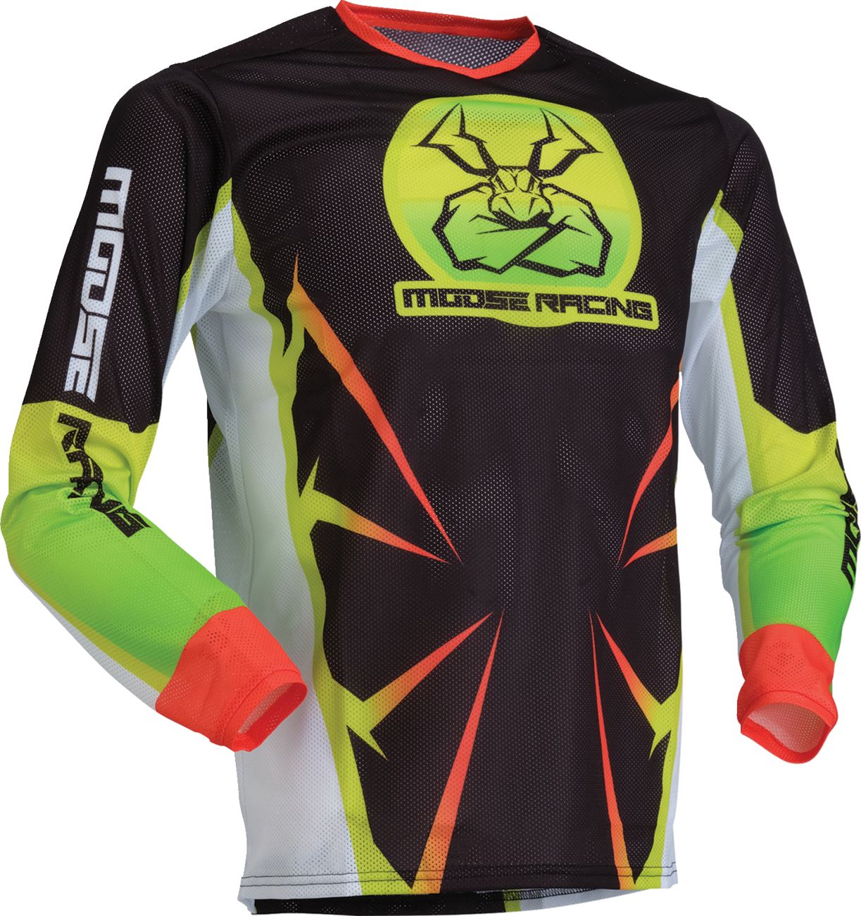 Moose Offroad Youth Agroid Mesh Jersey - Hi-Viz and Black, Size XL (Part Number 2912-2534)