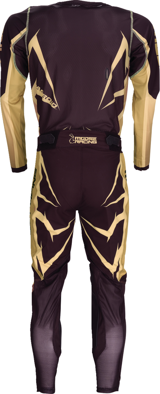 Moose Offroad Agroid Pants in brown and black, slim fit US size 26, featuring durable outdoor workwear design.