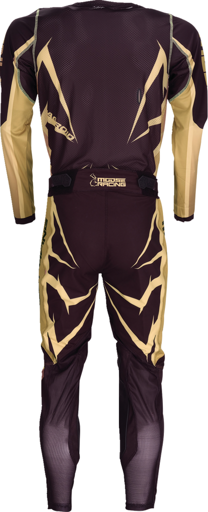 Moose Offroad Agroid Pants in brown and black, slim fit US size 26, featuring durable outdoor workwear design.