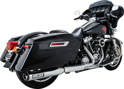 VANCE & HINES, VANCE & HINES Supersport Slip-On Mufflers for Harley M8 Bagger – Chrome, Part #16721
