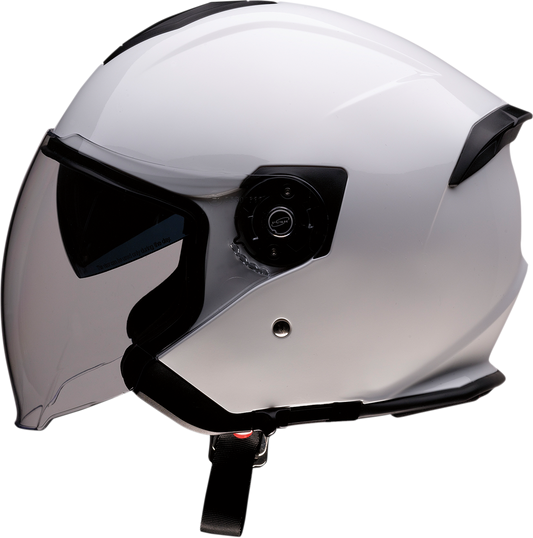 White Z1R Road Maxx 2.0 motorcycle helmet in 3XL size, with aerodynamic design and clear visor.