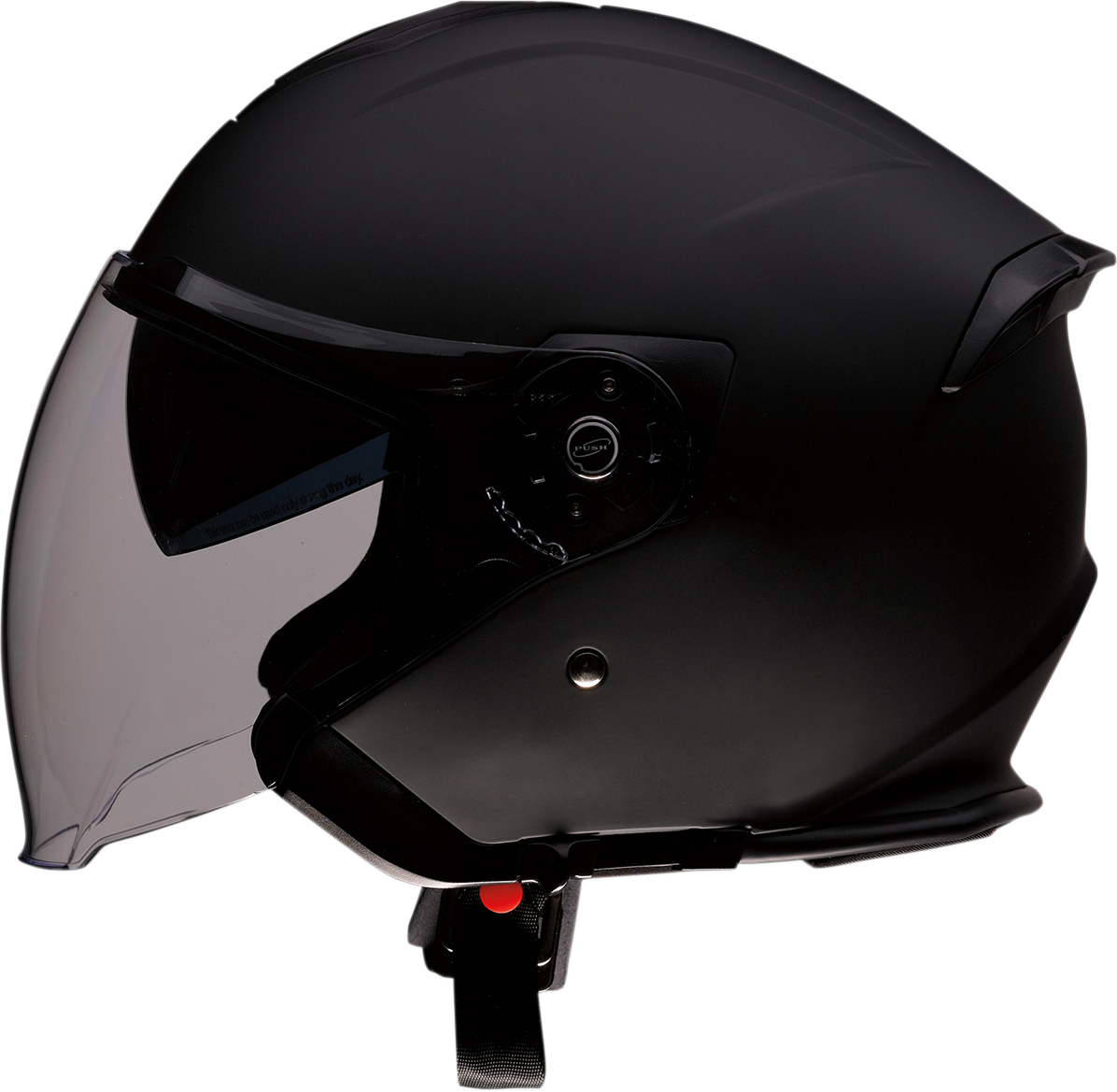 Z1R Road Maxx 2.0 motorcycle helmet in flat black, size 4XL, with aerodynamic design and secure chin strap.
