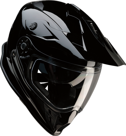 Z1R, Z1R Range 2.0 Helmet - Solid Black, Small - Lightweight Dual-Density EPS Liner and Versatile Design