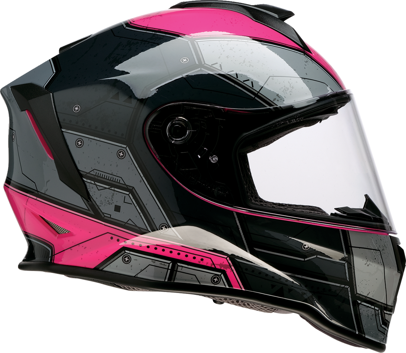 Z1R, Z1R Youth Warrant 2.0 Helmet Sentinel Black/Pink - Large (Part Number 0102-0297)