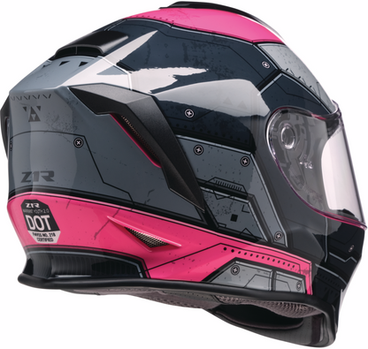 Z1R, Z1R Youth Warrant 2.0 Helmet Sentinel Black/Pink - Large (Part Number 0102-0297)
