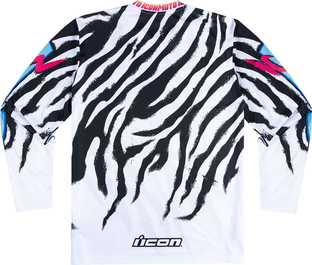 ICON Rad Dawn™ Jersey 2XL in white with sublimated motocross-style graphics, showcasing a lightweight, breathable motocross jersey.