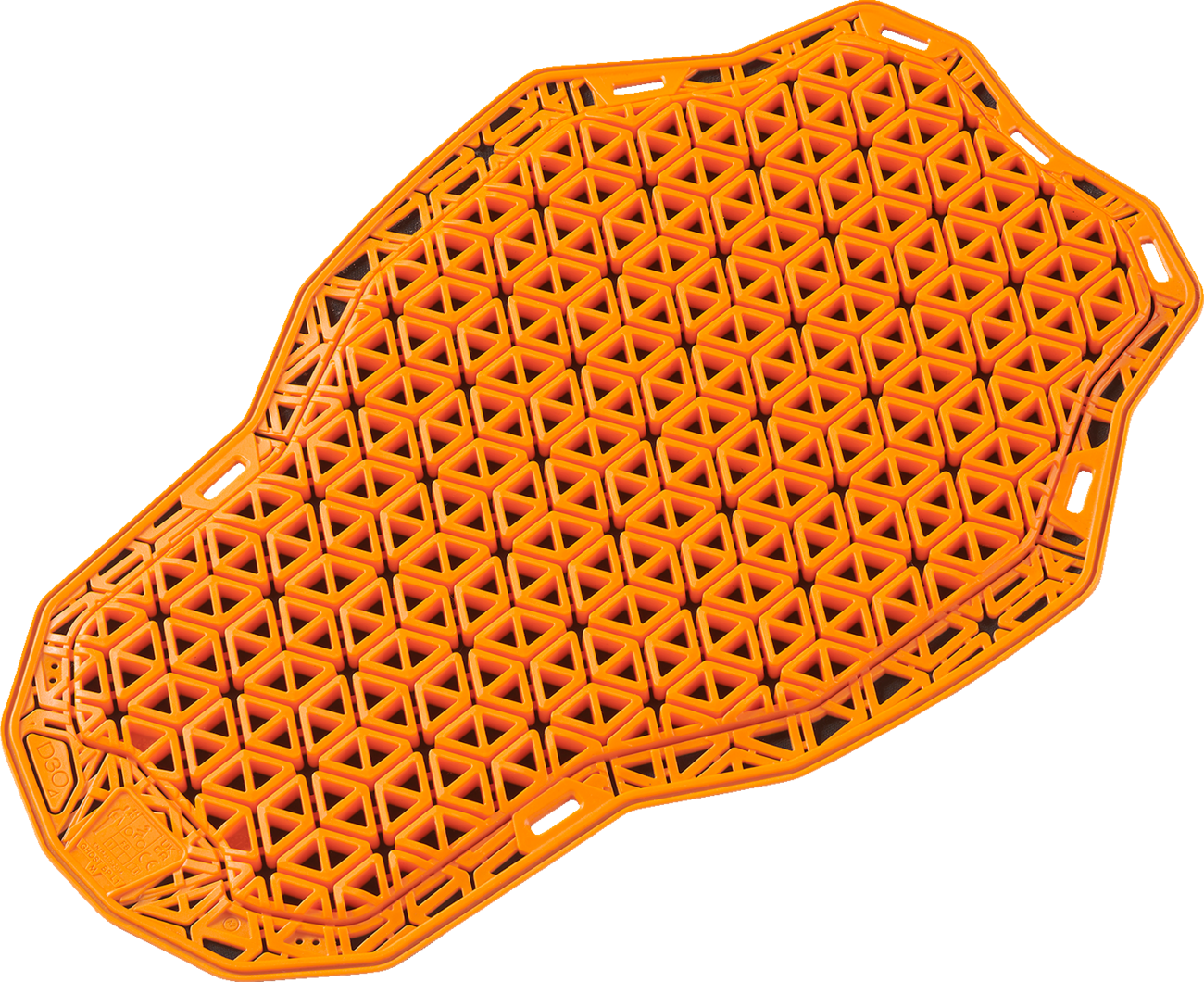 Small ICON D3O Ghost 1 back guard protective armor for motorcycle riding, featuring lightweight impact-absorbing material.