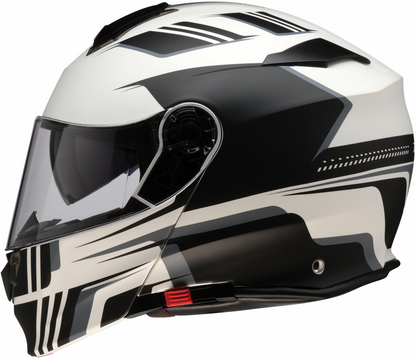 Z1R Solaris 2.0 modular helmet in Slater White, large size, with smooth finish and ventilation vents visible.