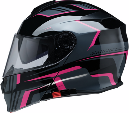 Z1R Solaris 2.0 modular helmet in Slater Pink, XS size, featuring a sleek design and secure chin strap.
