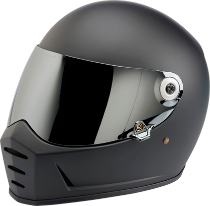 BILTWELL Gen 2 hardware kit with black screw and silver baseplate, compatible with helmets, by Bill's Exhausts.