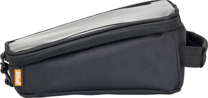 Black BILTWELL EXFIL-2 Mini Tank Bag by Bill's Exhausts, compact motorcycle bag with secure straps and zipper closure.