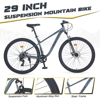 Hycline Zukka Blaze MTB bicycle tire, 29-inch by 1.95-inch, mounted on a bike wheel with knobby tread for off-road riding.