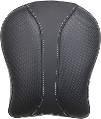 Contoured SADDLEMEN Dominator Pad seat for motorcycles, featuring a sleek design and durable material, ideal for comfortable riding.