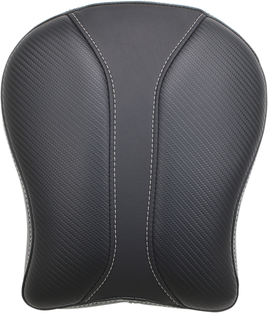 Contoured SADDLEMEN Dominator Pad seat for motorcycles, featuring a sleek design and durable material, ideal for comfortable riding.