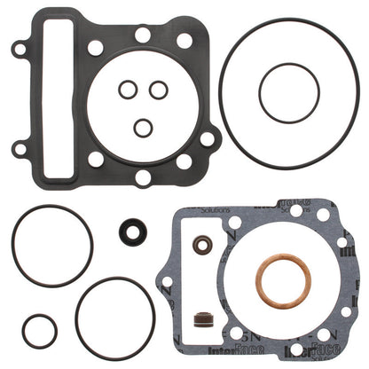 QuadBoss top end gasket set for Kawasaki KEF300 Lakota and Bayou models, featuring multiple gaskets and sealing components.