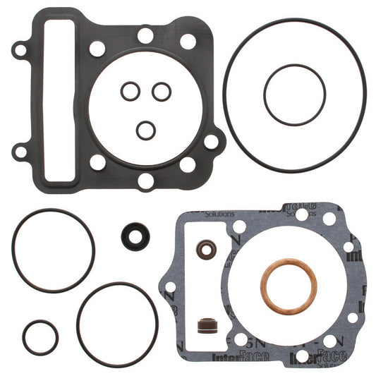 QuadBoss top end gasket set for Kawasaki KEF300 Lakota and Bayou models, featuring multiple gaskets and sealing components.