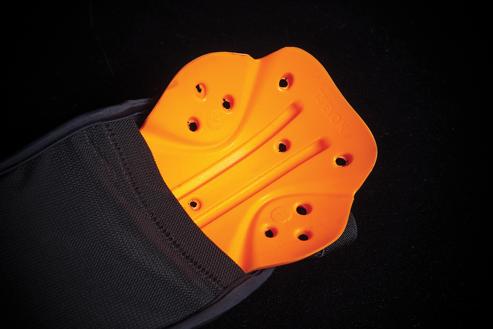 Black ICON Field Armor 3™ Elbows armor in S/M size, designed for protection and durability in motorcycle riding.