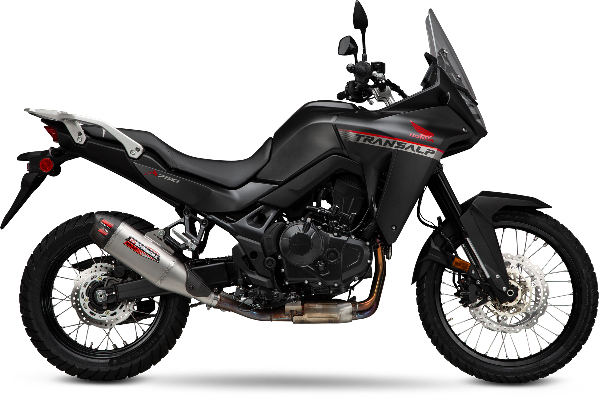 YOSHIMURA, Yoshimura RS-12 ADV Street Series Slip-On Exhaust with Matte Carbon Fiber End Cap - Part 12755BS520