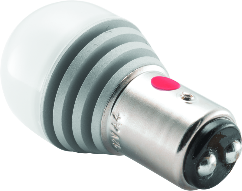 Kuryakyn LED turn signal bulb for powersports vehicles, red two-circuit 1157 bulb for upgraded motorcycle lighting.