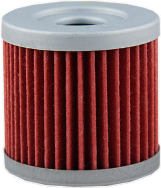HIFLOFILTRO HF139 motorcycle oil filter with metal housing and rubber seals, designed for high performance and easy installation.