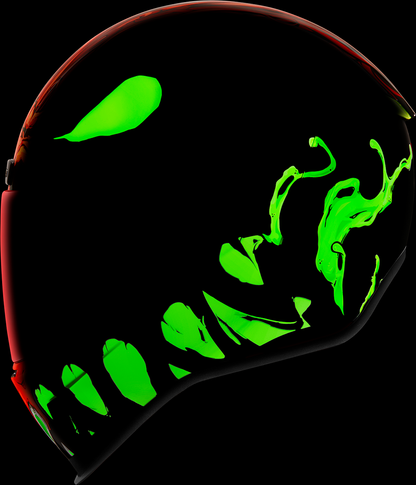 Red ICON Airform™ helmet for men, medium size, with sleek design and matte finish, featuring ventilation vents and adjustable strap.