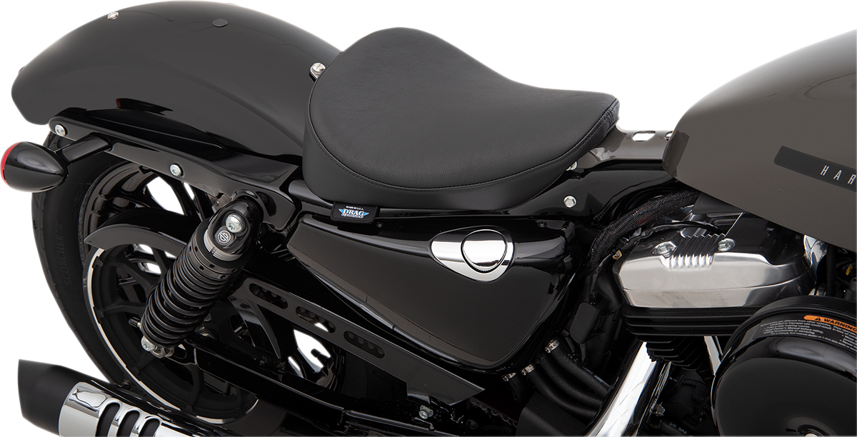 DRAG SPECIALTIES SEATS bobber solo seat with smooth vinyl for Harley XL 2010-2022 motorcycle, part no. 0804-0737