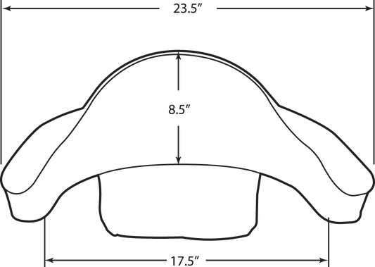 Black Tour Box Pad for Harley-Davidson, Drag Specialties Seats Tour Box Seat Pad with Part Number 0822-0142