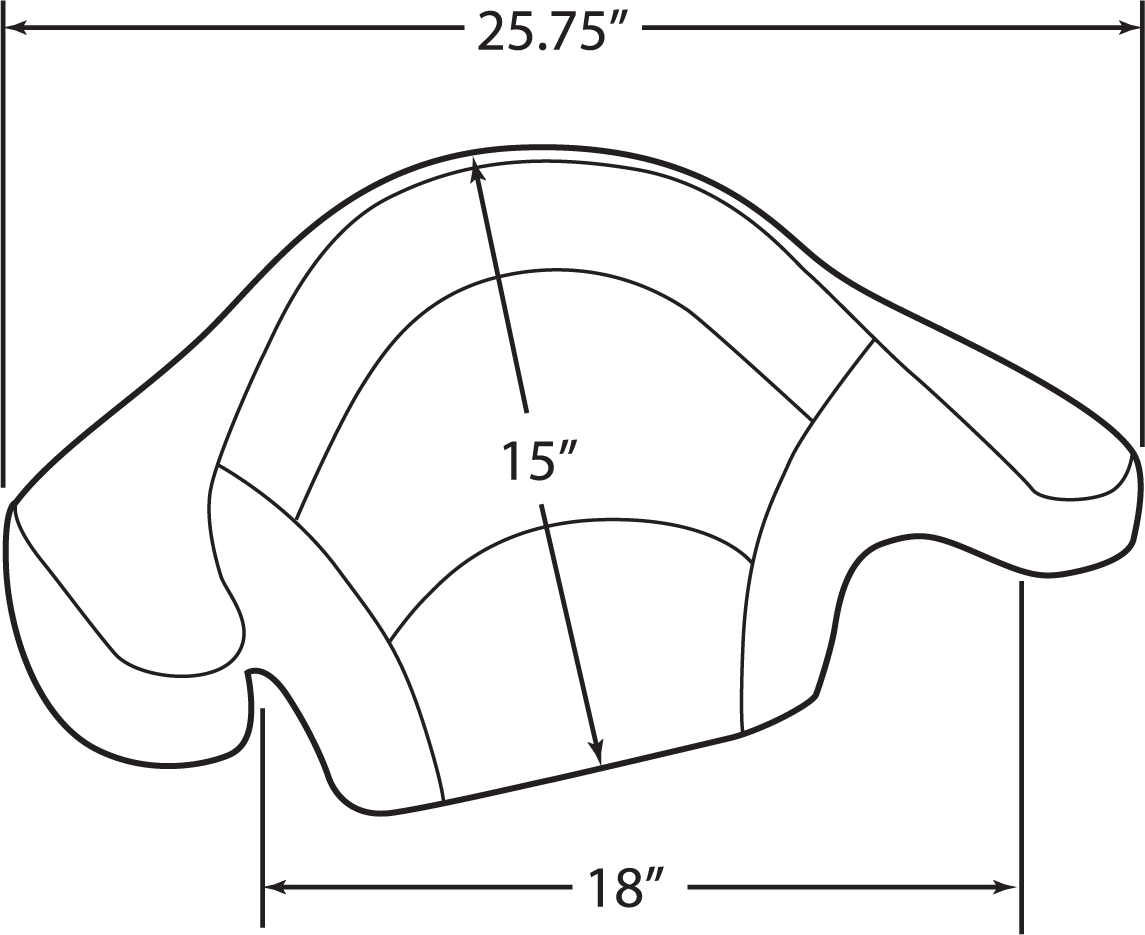 DRAG SPECIALTIES SEATS Tourpak Pad with double diamond stitching for FLHR/S 2014-2025 motorcycle, rear luggage trunk pad.