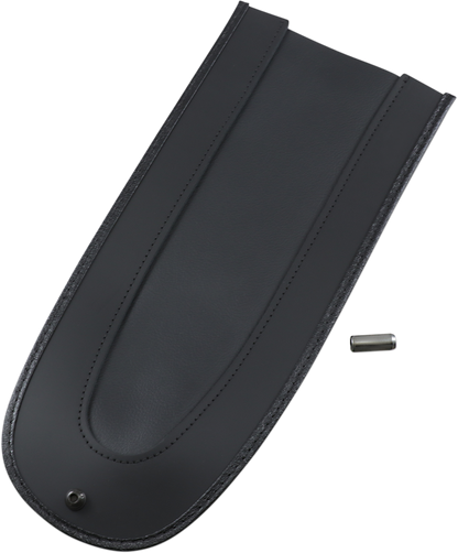 DRAG SPECIALTIES SEATS Fender Skin with leather centers and felt liner for custom motorcycle seat modification.