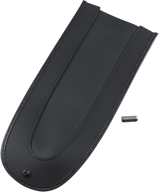 DRAG SPECIALTIES SEATS Fender Skin with leather centers and felt liner for custom motorcycle seat modification.