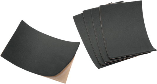 DRAG SPECIALTIES SEATS battery cushions with 5x8 inch low-density neoprene padding and removable adhesive liner.