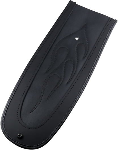 Drag Specialties Seats flame-stitched vinyl fender skin with center detail, designed for custom motorcycle seats.