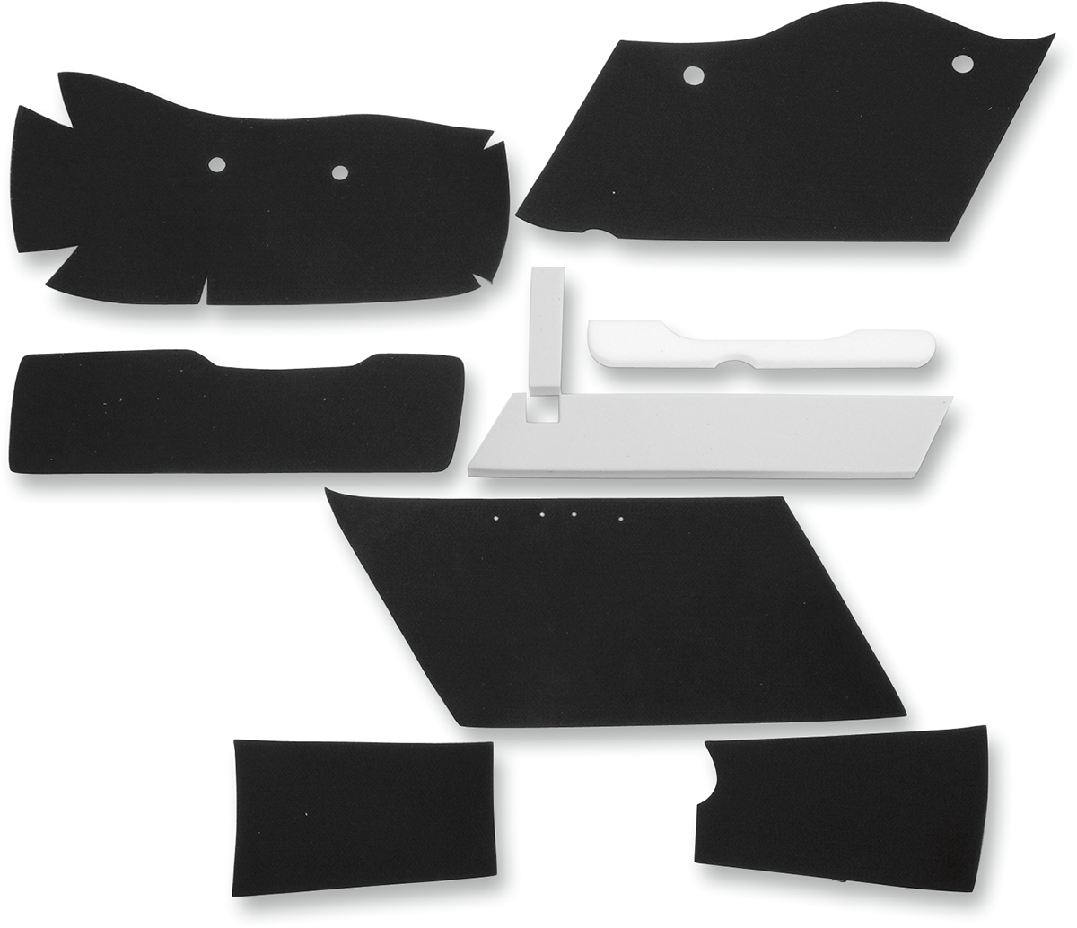 DRAG SPECIALTIES SEATS lining kit for 4-inch stretch saddlebags, part number 3501-1339, shown in the image.