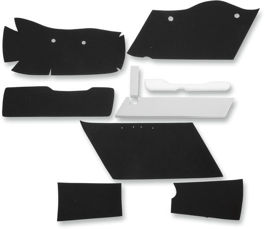 DRAG SPECIALTIES SEATS lining kit for 4-inch stretch saddlebags, part number 3501-1339, shown in the image.