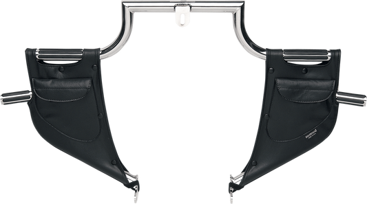 Black Drag Specialties VTX1300 seat, plain lower style, designed for comfortable riding and easy installation on Honda VTX1300 motorcycles.