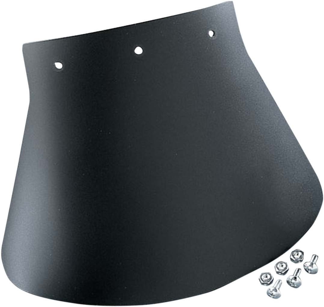 DRAG SPECIALTIES SEATS mud flap measuring 10.5 inches wide and 8 inches high, designed for motorcycle seat protection.