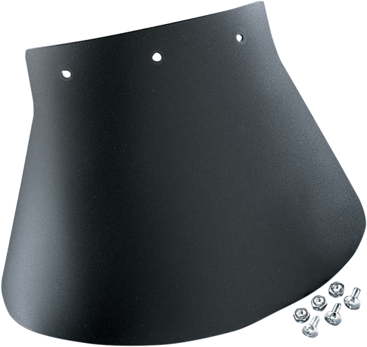 DRAG SPECIALTIES SEATS mud flap measuring 10.5 inches wide and 8 inches high, designed for motorcycle seat protection.