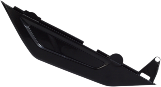 Acerbis black side panels for motorcycle body, featuring sleek design and mounting points, compatible with specific bike models.