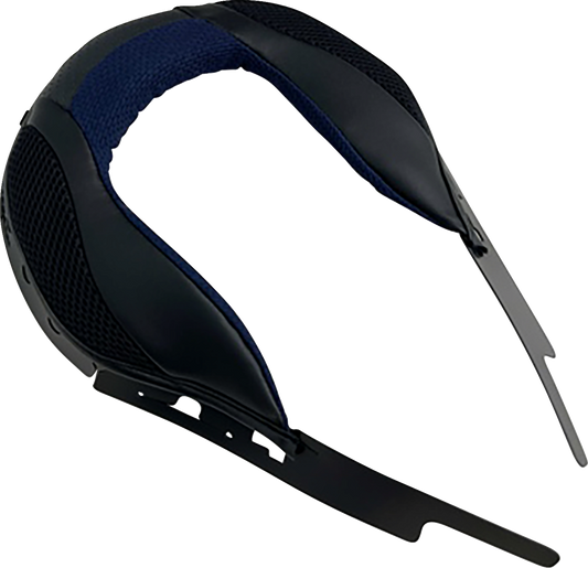 ARAÏ HELMETS XD-5 neck roll replacement pad, part number 075463, shown in black with foam cushioning for helmet comfort.