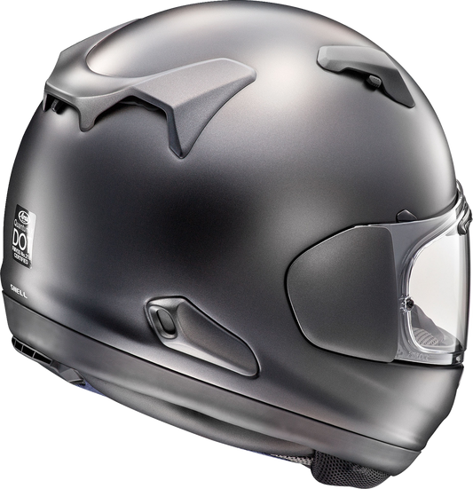 Arai Quantum-X Black Frost motorcycle helmet with VAS-MV shield and Pinlock 120 MaxVision inside view, size XS.
