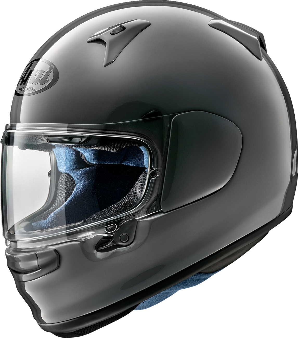 ARAÏ Helmets Regent-X helmet in modern gray, small size, featuring a sleek design and ventilation for motorcycle riding.