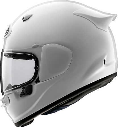 Arai Helmets Contour-X helmet in diamond white, XS size, showing the sleek design and ventilation vents.